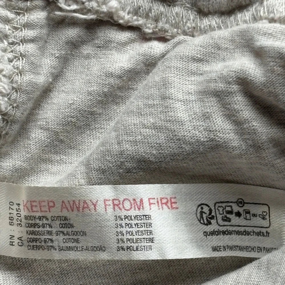 Free People Movement Women's Heather Grey Barrel Leg Cropped Sweatpants Medium - Picture 11 of 16